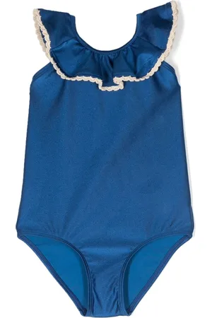 ZIMMERMANN Crochet-trim open-back swimsuit