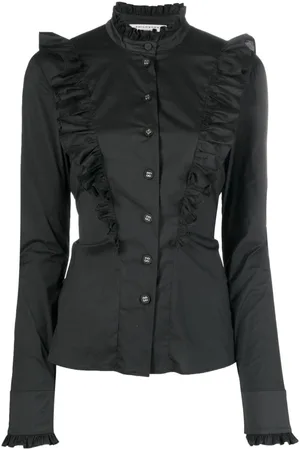 Serafini Ruffled poplin shirt