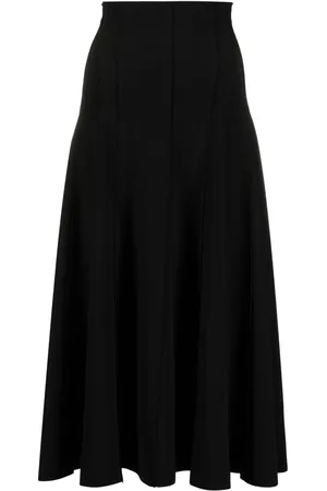 Norma Kamali Grace A-line midi skirt