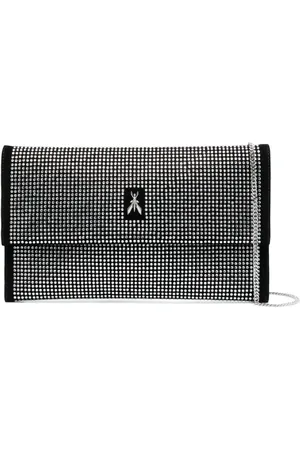 Patrizia Pepe Rhinestone-embellished logo crossbody bag