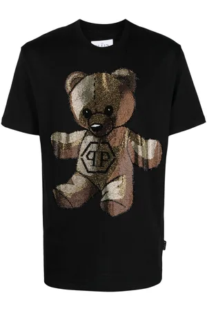 T-shirt Round Neck SS Paisley Teddy Bear