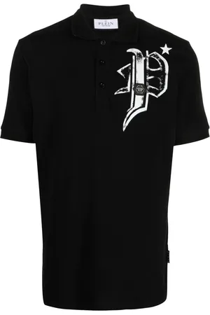Philipp Plein Skull & Bones jersey polo shirt