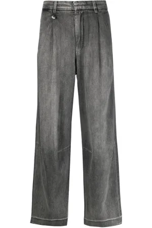 R13 Wayne mid-rise wide-leg jeans