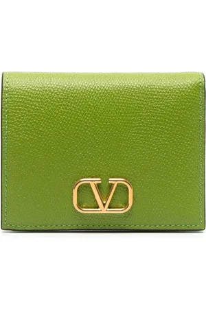 Valentino Garavani Vlogo Signature Grainy Calfskin Wallet