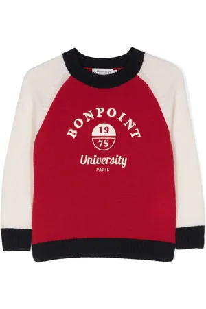 BONPOINT Logo-embroidered wool sweatshirt