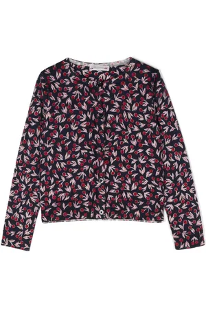 BONPOINT Cherry-print merino cardigan