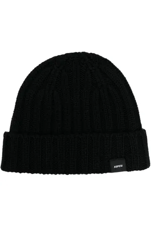Aspesi Logo-patch ribbed beanie