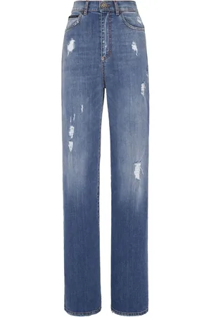 Philipp Plein Logo patch straight-leg jeans