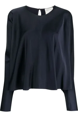 FORTE FORTE Panelled satin-finish blouse