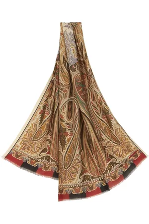 Etro Paisley-print wool-silk scarf
