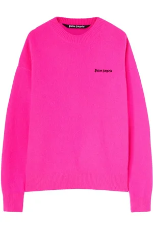 Palm Angels Logo-embroidered wool-blend jumper