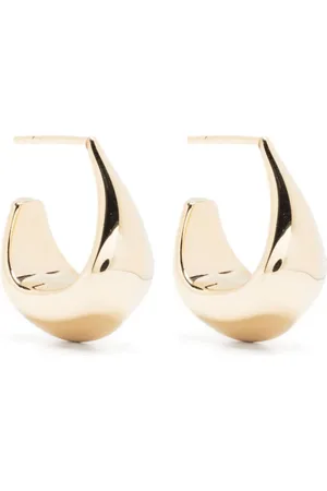 LEMAIRE Sculpted hoop curved earrings