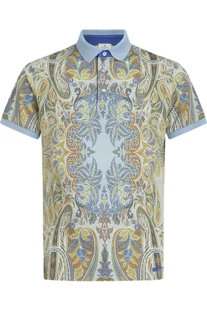 Etro Paisley-print cotton polo shirt