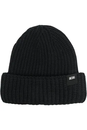 GCDS Giuly logo-patch beanie