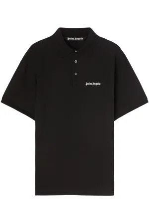 Palm Angels Logo-embroidered cotton polo shirt