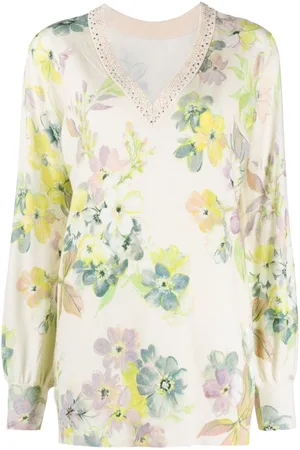 Twin-Set Floral-print V-neck jumper