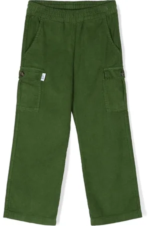 There Was One Kids Cotton-corduroy cargo trousers