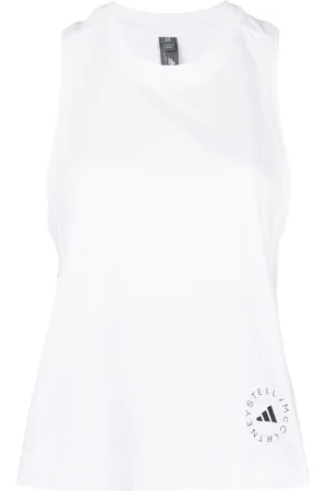 adidas True Pace Running logo-print tank top
