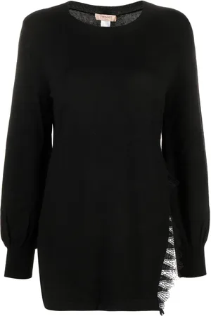 Twin-Set Corded lace-trim jumper