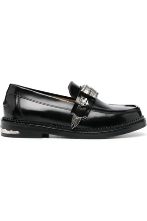 TOGA PULLA Buckle-detail leather loafers