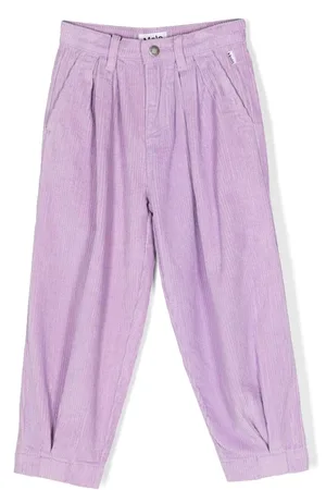 ASOS WHITE tapered cord pants in lilac | ASOS
