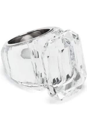 Swarovski Lucent crystal-embellished sterling silver ring