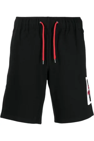 Ports V Logo-patch jersey track shorts