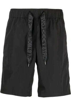 Ports V Logo-print drawstring track shorts