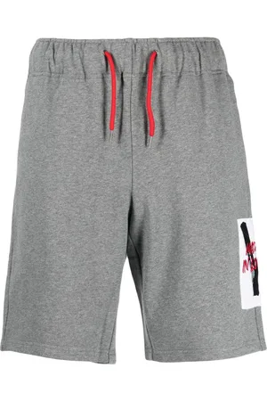 Ports V Logo-patch jersey track shorts