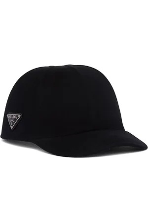 Prada Triangle-logo felt baseball cap