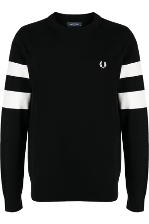 Fred Perry Ringer-embroidered cotton sweatshirt