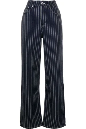 Kenzo Stripe-print straight-leg trousers