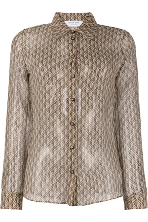 Marine Serre Moon Diamant silk shirt