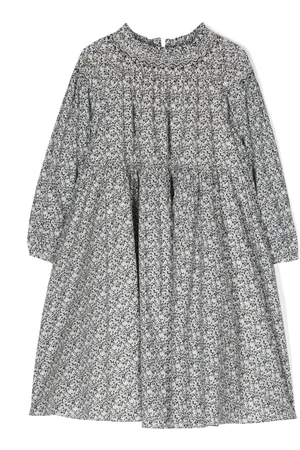 BONPOINT Abstract-print flared dress