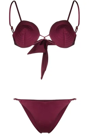 Noire Swimwear Tonal-stitch detail bikini set