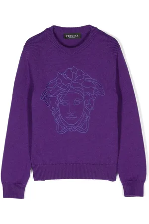 VERSACE Medusa Head motif-embroidered jumper