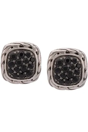 John Hardy Carved Chain sapphire stud earrings