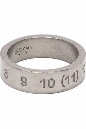 Maison Margiela Numbers-motif engraved ring