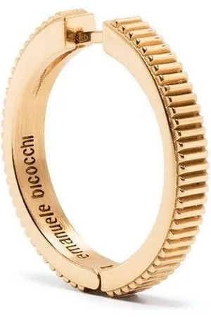 EMANUELE BICOCCHI Striped hoop earring