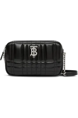 Burberry Lola Quilted Lambskin Leather Belt Bag in Black