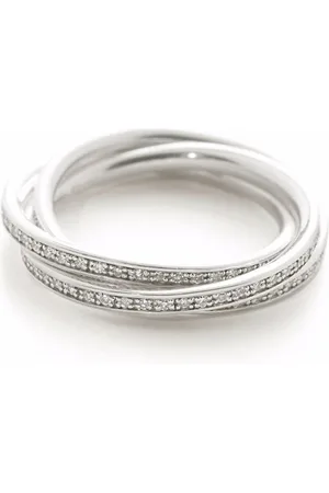 Monica Vinader Sterling diamond wedding ring