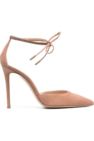 Gianvito Rossi Ankle-tie pointed pumps