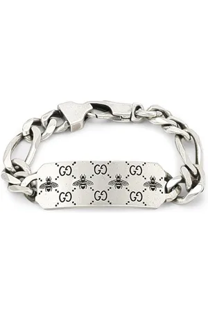 Gucci Trademark Heart Silver Bracelet | 0122368 | Beaverbrooks the Jewellers