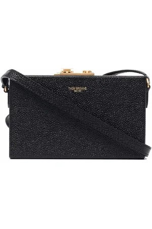 Thom Browne Grained leather crossbody bag
