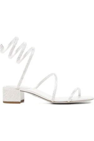 RENE CAOVILLA Crystal embellished strappy sandals