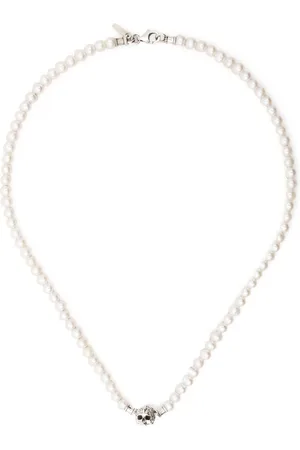 EMANUELE BICOCCHI Skull pearl necklace