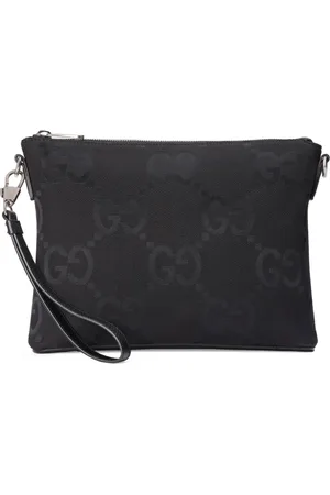 Jumbo GG medium messenger bag in black leather