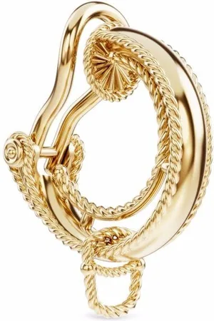Dolce & Gabbana Logo Curb Chain Hoop Earrings - Farfetch