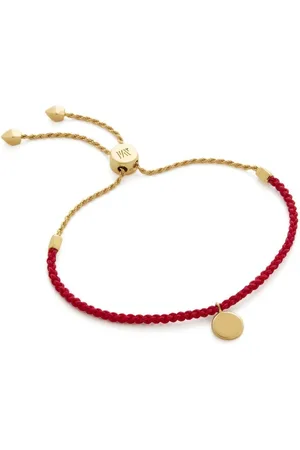 Monica Vinader Logo-plaque friendship bracelet