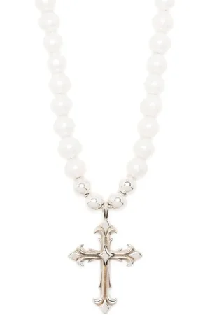 EMANUELE BICOCCHI Pearl Necklace With Cross